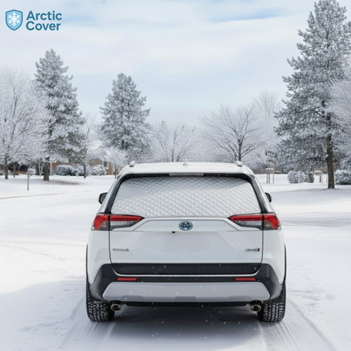 ArcticCover™ Rear Windshield Snow Guard — Heavy-Duty Winter Back Window Cover
